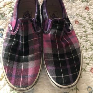 Plaid Vans size 8